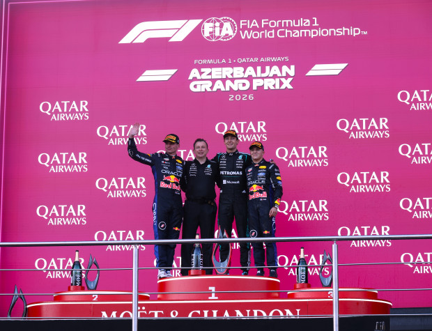 Russel wins Baku thriller ahead of Verstappen